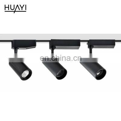 HUAYI New Product Adjustable COB Ceiling 5w 10w 18w 24w 30w 35w Indoor Commercial LED Track Lamp