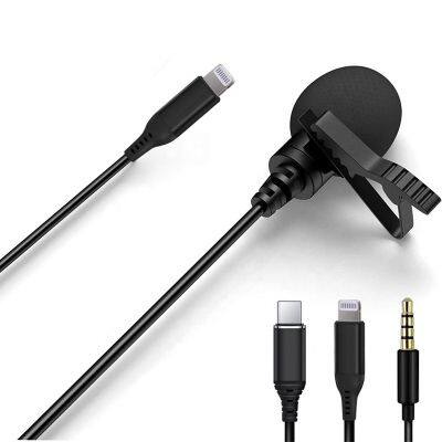 Professional Lavalier Microphone Portable Wired Microphone for Apple Condenser Microphone photo-2