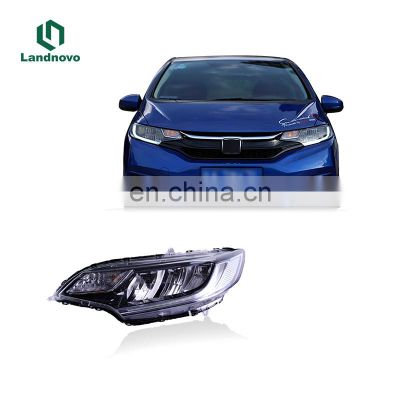 Landnovo car accessory led head light for honda fit jazz RS TYPE 2014-2019 front led light headlight headlamp