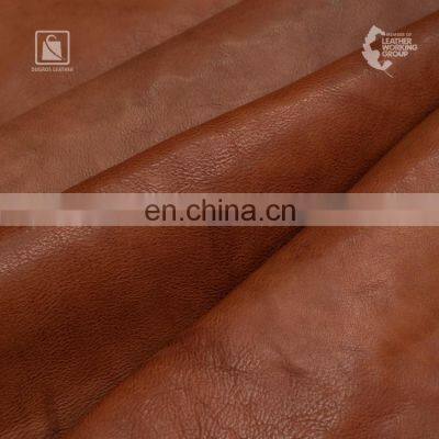1.4 mm Thickness Natural Vintage 20 Sqft Full Grain Vegetable Tanned Genuine Leather Supplier photo-2