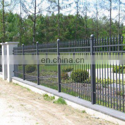 Used Welded Galvanized Black Powder Coating Wrought Iron Fence /Ranch /Garden/Pool Steel Fencing photo-3