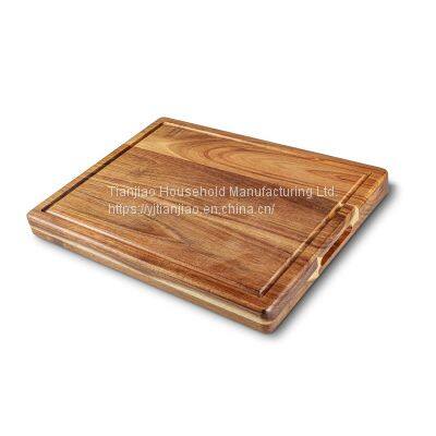 Large Acacia Wood Cutting Board with Juice Groove Heavy Duty Butcher Block Serving Tray Chopping Boards