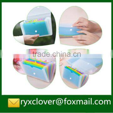 Plastic Clear Cover Expandable Handle Folder With 12 Pockets photo-3