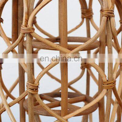 Vietnam Supplier Candle Holder Rattan Natural Lantern 100% Eco-friendly Candlestick Holder in Bulk Handicraft European Style photo-2