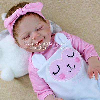 45CM Simulation Baby Reborn Doll Full Body Soft Enamel Doll, Amazon Special photo-3