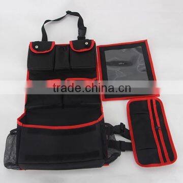600D Polyester Backseat Car Organizer Custom Low MOQ Backseat Car Organizer With Tablet And Ipad Holder photo-2
