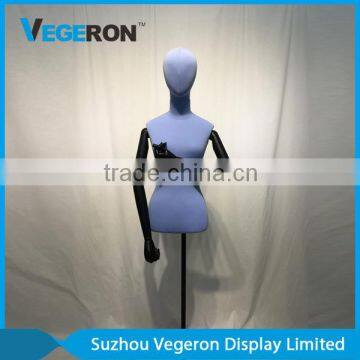 Half Body Torso Mannequin With Wooden Flexible Arm photo-3