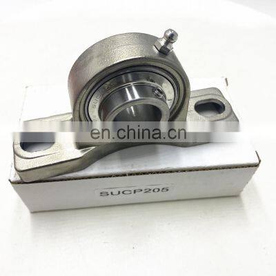 China Top products stainless steel bearing SUCP205 size 25x36.5x38 mm Pillow Block bearing SUCP205 bearing in stock SUCP206 SUCP207