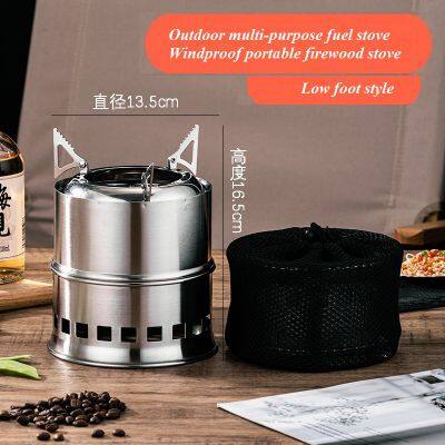 Outdoor Multi-purpose Fuel Stove, Windproof Portable Firewood Stove photo-2