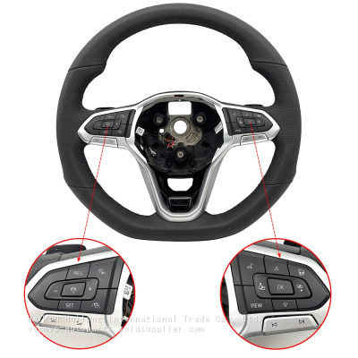 For VW  Passat B8 Golf MK7 MK8 Tiguan MK2 MultiFunction Leather Steering Wheel With ACC Heated Shift Paddling