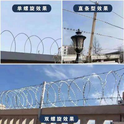 Razor Wire Stainless Steel Roller Cage Anti Rust Protection Barbed Wire Barbed Wire Anti Theft Anti Climbing Barbed Wire Fence Anti Climbing Mesh photo-3