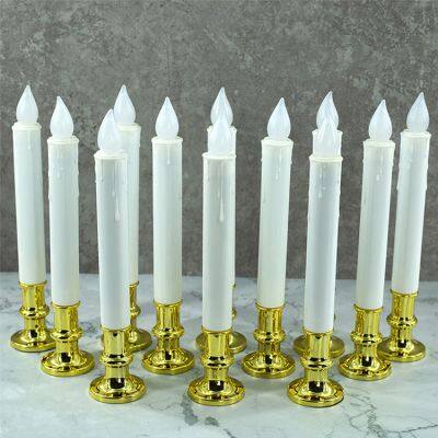 Window Candles Battery Operated With Gold Removable Candle Holders With 10 Key Remote Control photo-3