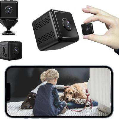 Камера X6D Mini, беспроводная внутренняя камера для домашней безопасности, 1080P HD WiFi-камера для наблюдения за детьми с магнитной скобой, запись в реальном времени, камера с ночным видением