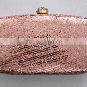 light rose hot selling glitter cheap clutches China maker