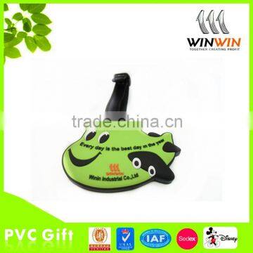 SEA animal figure PVC luggage tag