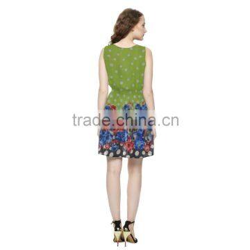 Hot Sales Wholesale Fashion Neck Design Fashion Chiffon Dress photo-6