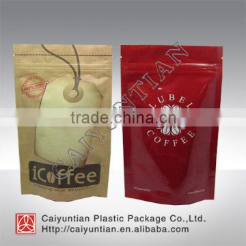 custom aluminium foil food bag with transparent window