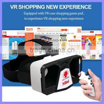 Cheap 3D VR Headset Virtual Reality Personalized VR Mini Cute Glasses Case For iPhone 6S Plus Galaxy S6 S7 Edge