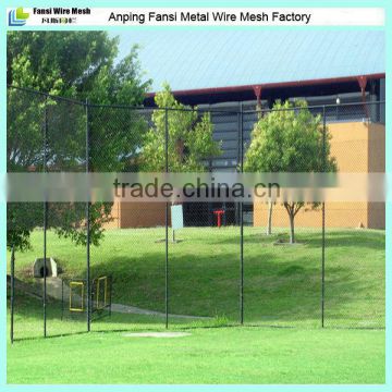 School collage top and bottom rail chainwire sports court fence