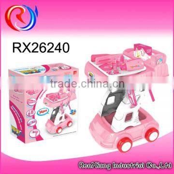 Food Trolley Toy Supermarket Kids Shopping Cart Toy photo-3