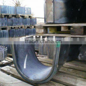 Cast basalt chutes