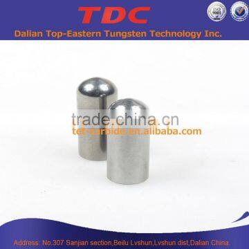 Wear resistant polished diameter tungsten carbide insert for high pressure grinding rolls