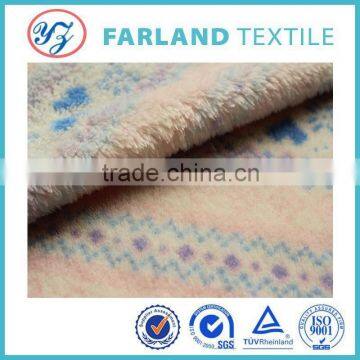printed coral Pajamas gown bath towel 100%polyester fabric china changshu