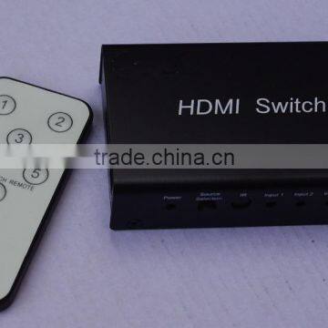 2016 Best Sales Mini Switcher 5x1 HDMI Switch WITH IR & Power In China