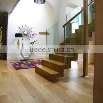 natural oiled prefinished white oak stair tread