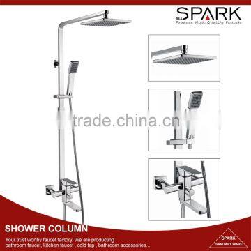 Exposed hotel home brass faucets two functions shower sets taps