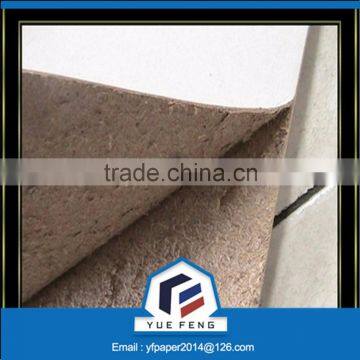 Good stiffness and hard grey paper board in sheet for file cover