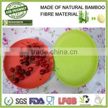 new fresh color fruit plate ,custom design hot plate,bamboo fibre dish set