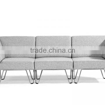 Sectional modern metal frame hotel sofa XY3408