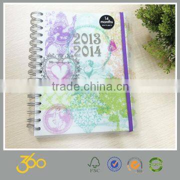 Good quality plastic cover spiral notebook wholesale,custom notebook