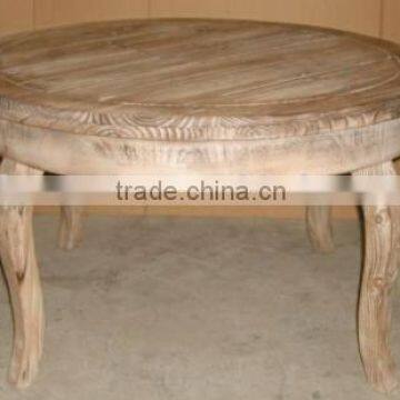 Shabby and chic antique round table