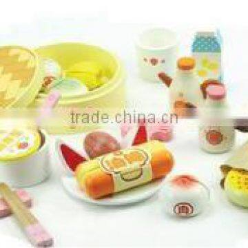 Food Pretend Play Toys Breakfast Set Bread Toys for Preschool photo-2