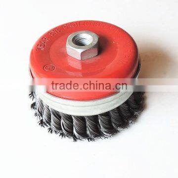 4" Abrasive Cup Bowl Steel Brush Wire, Cup Brushes-twisted wire