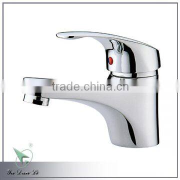 Chrome plating single handle deck mounted high quality basin faucet mixer 3035