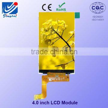 4.0" inch outdoor lcd display 480*(RGB)*800 dots without touch small lcd display module
