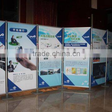 Custom combined panel tradeshow display standee