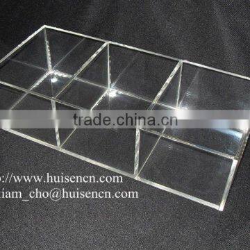 Foshan acrylic display cube box for cosmetics and jewelry