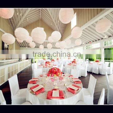 cheap price white jacquard romantic wedding party use chair covers