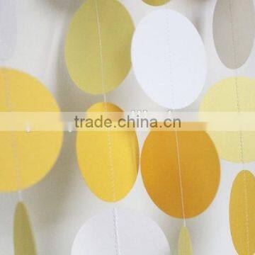 wholesale !Yellow And White Baby Shower paper Garland Decorations