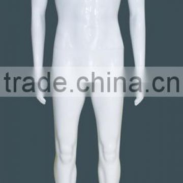 OEM Glossy White Color Standing Headless Man Model Mannequin Clothing Window Display