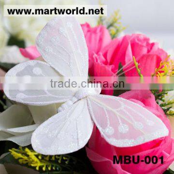 feather butterfly decorative butterfly wedding flying feather butterfly decoration(MBU-001)