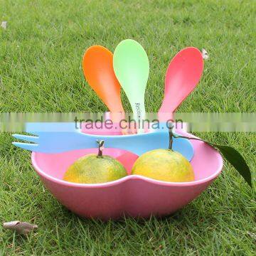 3 in 1 plastic spoon fork knife/spoon fork knife combined