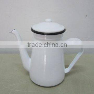 Carbon steel tea pot,carbon steel enamel pitcher, enamel kettle, enamel cookware