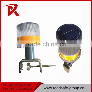 LED Solar Amber/Yellow Flashing Light Traffic Warning Light