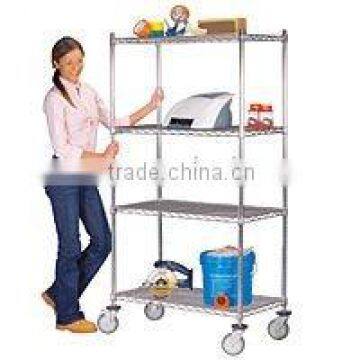 Stainless Steel Wire Shelves with Castors