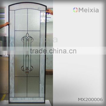 mx200006 china wholesale customized interior stained glass sliding door insert for home decoration piece